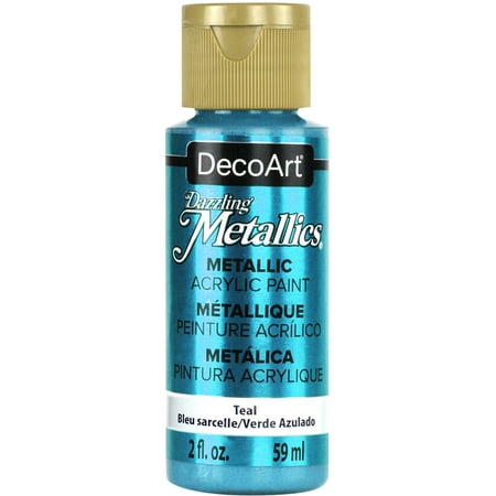 UPC: 0766218074553 | DecoArt Dazzling Metallics Acrylic Color 2 oz. Teal
