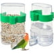 thumbnail image 1 of Dispensador de agua para jaula de pájaros, bebedero automático para pájaros, comedero para pájaros de plástico transparente, agua automática para pájaros, para aviarios, periquitos, cacatúas, loros,, 1 of 4
