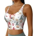 thumbnail image 2 of Pofeuu Gnome With Love Letter Print Sports Bra for Women Sexy Vest Yoga Running Gym Fitness Crop Bras Tops-Medium, 2 of 8