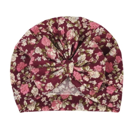 

ãTOTOãBaby Hats Caps Toddler Baby Girls Boys Summer Floral Bow Cap Hat Lovely Kids 0-24 Months Headwear