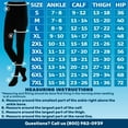 thumbnail image 6 of Made in USA - Extra Wide Womens Compression Tights 20-30mmHg - Black, 5XL, 6 of 12