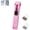 Pink, variant on Portable Binder Clip Stapler - Includes 58 Reusable Clips, Mini Push Stapler Clamp Staplers, Handheld Paper Clam Clips Dispenser, for Paper Fastening and Document Organization
