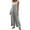 Gray, variant on Aayomet Plus Size Jumpsuits For Women Women Summer Wide Leg Jumpsuit Sleeveless V Neck Casual Loose Jumpsuit Comfy Baggy Tank,Green M