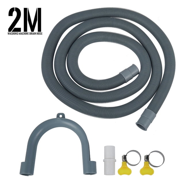 Drain Hose Extension Pipe Kit 6.6FT Universal Replacement Drain Hose Extension Tubes for Washing Machine Washer Dryer Dishwasher