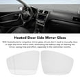 thumbnail image 3 of Heated Wing Rear Mirror Glass, Reliable Left Right Stable 6R0857521 Heated Side Mirror Glass Easy Installation  For Car, 3 of 8