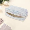 thumbnail image 2 of Unique Bargains 1 Pc Women Portable Sparkly Sequin Makeup Bag for Business Travel Vacation Polyester White, 2 of 3