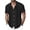 Black, variant on Mens Button Down Shirt Short Sleeve Lapel Neck Printing Shirt Soft Breathable Hawaiian Beach Vacation Summer Outdoor Casual Tops