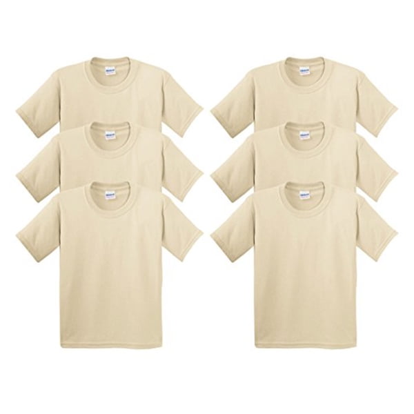 Gildan Men's Heavy Cotton T-Shirt - 5000 (Pack Of 6)