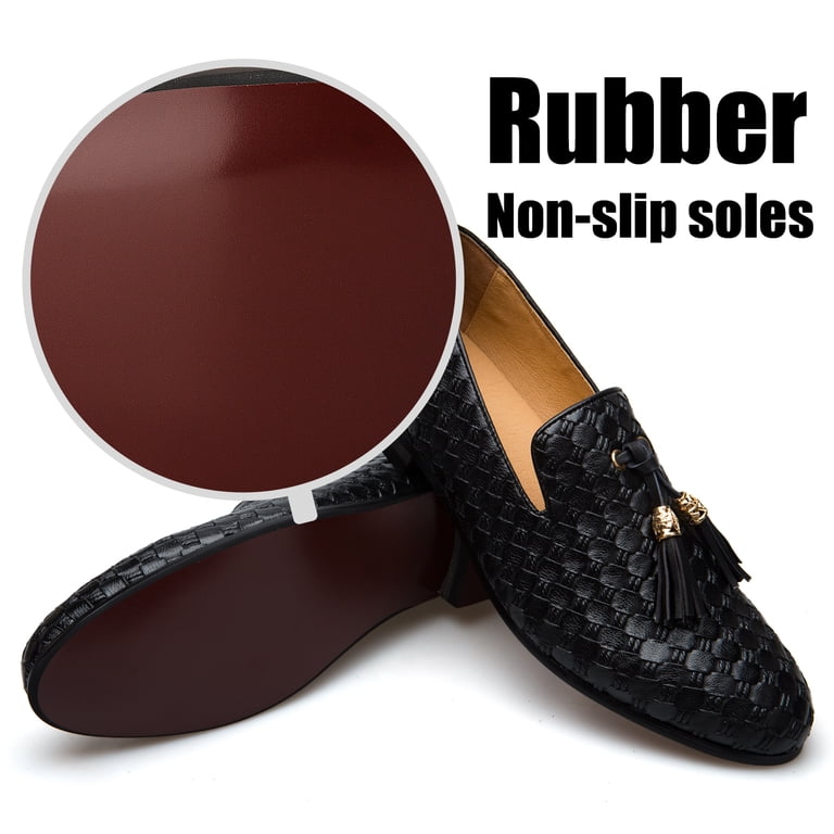 JITAI Black Gold Medal Tassel Loafers. JITAI Men main image 3