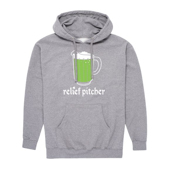 Instant Message - Relief Pitcher Green Beer - Men's Pullover Hooded Fleece Sweatshirt