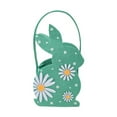 thumbnail image 1 of Suministros para la fiesta de la fiesta del de la Pascua con la bolsa de dulces reutilizables Cesta de conejo de Pascua para el cumpleaños de Verde, 1 of 8