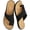 Black, variant on Summer Flat Sandals for Women Comfortable Walking Dressy Slides Orthopedic Casual Shoes