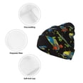 thumbnail image 3 of Pofeuu Colorful Skateboard Print Beanie Hat for Men Women Knit Winter Hat Warm Cuffed Skull Beanie Slouchy Soft Unisex, 3 of 6