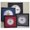 Black, variant on 10" Drum Head Display Frame Set Black Frame with Matting Easy Mount (Dark Red Matting)
