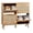 Natural, variant on Sunshen White Rattan Shoe Cabinet, 1-Drawer 2-Tilt-Out Entryway Organizer | Hidden Shoe Rack Storage with Rattan Panel for Heels, Slippers and Casual Shoes, Space Saving Entryway Storage Furniture