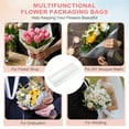 thumbnail image 7 of Uxcell Transparent Flower Packaging Bags, Clear Flower Bouquet Water Retention Bag Floral Wrapping Paper Sleeves- Fitting for (Floral Shops/Birthday/Graduation), 9.8 x 7.9 Inch & 150 Pcs, 7 of 7