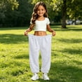 thumbnail image 4 of Kiijoy Girls Jogger Sweatpants Casual Active Relaxed Pants Trousers, Sizes 4-15, 4 of 6