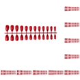 thumbnail image 2 of Juego de 24 piezas de uñas postizas Vogacara Rojo oscuro 10piezas, 2 of 6
