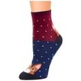 thumbnail image 2 of TELOLY 2026 New Fashion Middle Cotton Stockings Socks Women Stripe Cat Socks Bomba Socks Girls Lady Socks for Casual, School, Office, Home Socks for Women No Show Gradua Compression Socks Women, 2 of 3