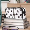 thumbnail image 6 of MUOOUM Pencil Case, Eiffel Tower Dog Paws Patterns Large Capacity Pencil Pouch Stationery Pen Bag, 6 of 7