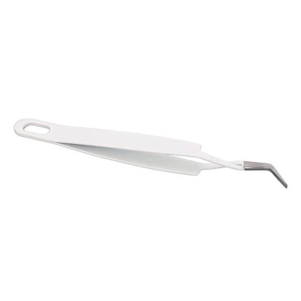 Pinzas de acero inoxidable, pinzas para pestañas, pinzas curvas con punta curva, pinzas para pestañas, eficiencia óptima