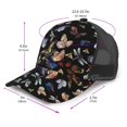 thumbnail image 2 of Disketp Butterfly1 Print Trucker Hat Men Women - Mesh Baseball SnapBack Cap, 2 of 7