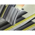 thumbnail image 4 of Ambesonne Detroit Quilted Bedspread Set 3 Pcs, Retro Style Metropolis, King Size, Multicolor, 4 of 5