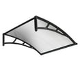 thumbnail image 1 of Yescom 40x40 Door Window Awning Whole One-piece Polycarbonate UV30+ Outdoor Rain Snow Protection Patio White Board, 1 of 9