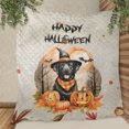 thumbnail image 3 of Happy Halloween Labrador Retriever Witches Hat Pumpkin Carving Quilt Blanket Lab Dog Lover Gifts Cozy Comforter Throw Blanket - 02019, 3 of 5