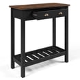 thumbnail image 5 of Wood Hall Table Console 1 Drawer Harvest Black | Furniture Dash, 5 of 7