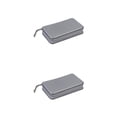 thumbnail image 1 of Injueey ABS DVD Disc Holder - Caja de CD duradera e impermeable con cremallera Caja de almacenamiento portátil Gris 80 piezas Gris 80 piezas 2piezas, 1 of 6