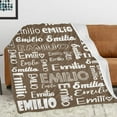 thumbnail image 5 of AISENIN Personalized Blankets for Kids Personalized Name Blanket Personalized Kids Adults Monogrammed Blankets and Throws Christmas Birthday Day Gift, 5 of 5