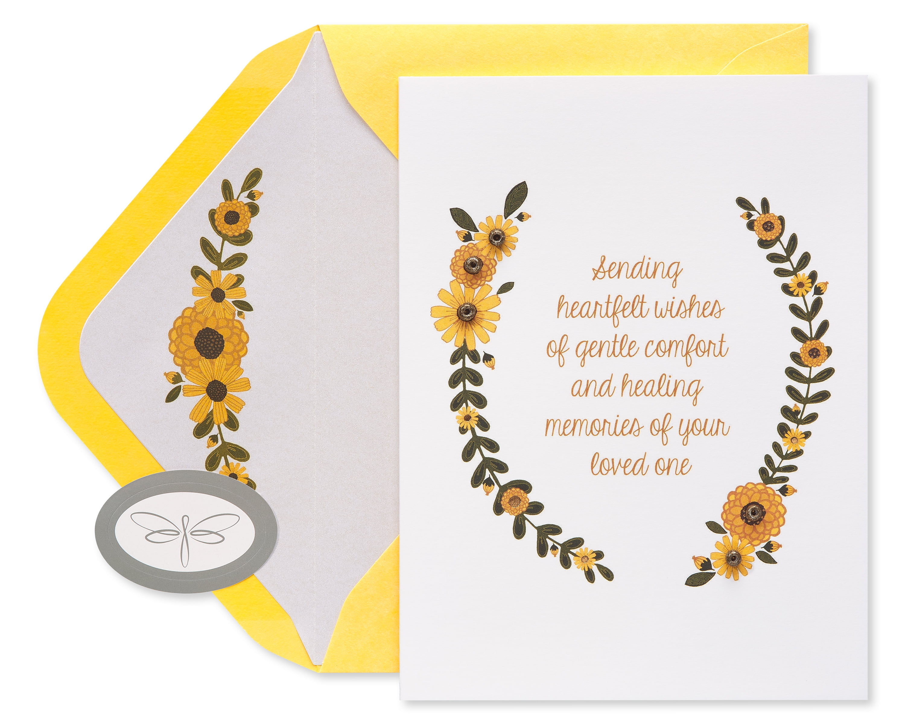 Papersong Premium Sympathy Card (Heartfelt Condolences)