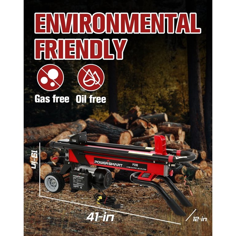 Clearance! PowerSmart Log Splitter Electric, 6-Ton Hydraulic Log Splitter, 15  Amp Electric Log Splitter, Electric Wood Splitter, Steel Wedge for Firewood  Splitter Kindling Log Cutter - Walmart.com