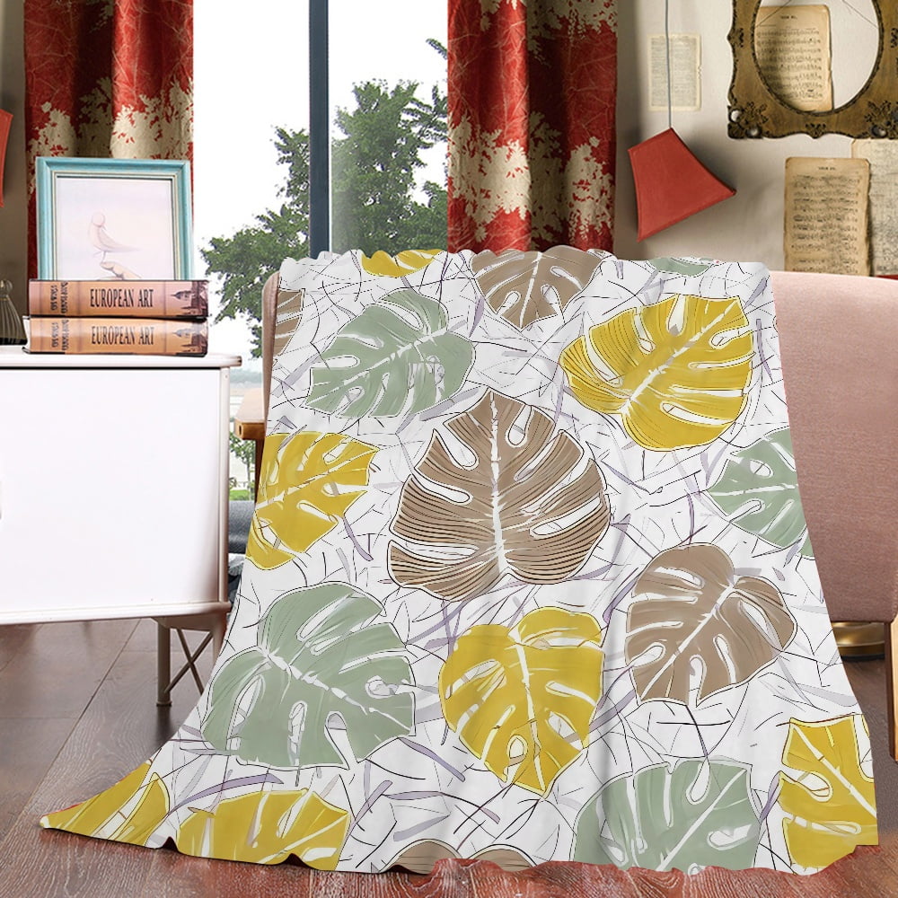 FUNOA Blanket Flannel Flower Print Warmer Comfort Ultra-Soft Comfortable Throw  Blanket Soft School Essentials for Dorm Women Men Gift 4 Sizes - Walmart.com