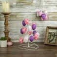 thumbnail image 2 of Northlight 14.25" Floral Cut-Out Spring Easter Egg Tree Decoration - White/Pink, 2 of 5