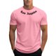 thumbnail image 1 of Camiseta informal de manga corta para hombre - Estampado con letras, cuello redondo - Mezcla de poliéster y spandex - Corte ajustado, tallas S-XXXL, estilo versátil, 1 of 4