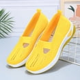 thumbnail image 7 of NOKIO Orthopedic Slip-On Walking Shoes for Women Breathable Woven Sneakers Soft Foam Arch Support Comfort Fit Casual All-Day Wear Footwear, 7 of 7