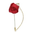 thumbnail image 2 of Flor broche novio flor Pin traje decoración insignia borla cadena rosa Floral Boutonniere boda broches para mujeres, hombres, novio, 2 of 9