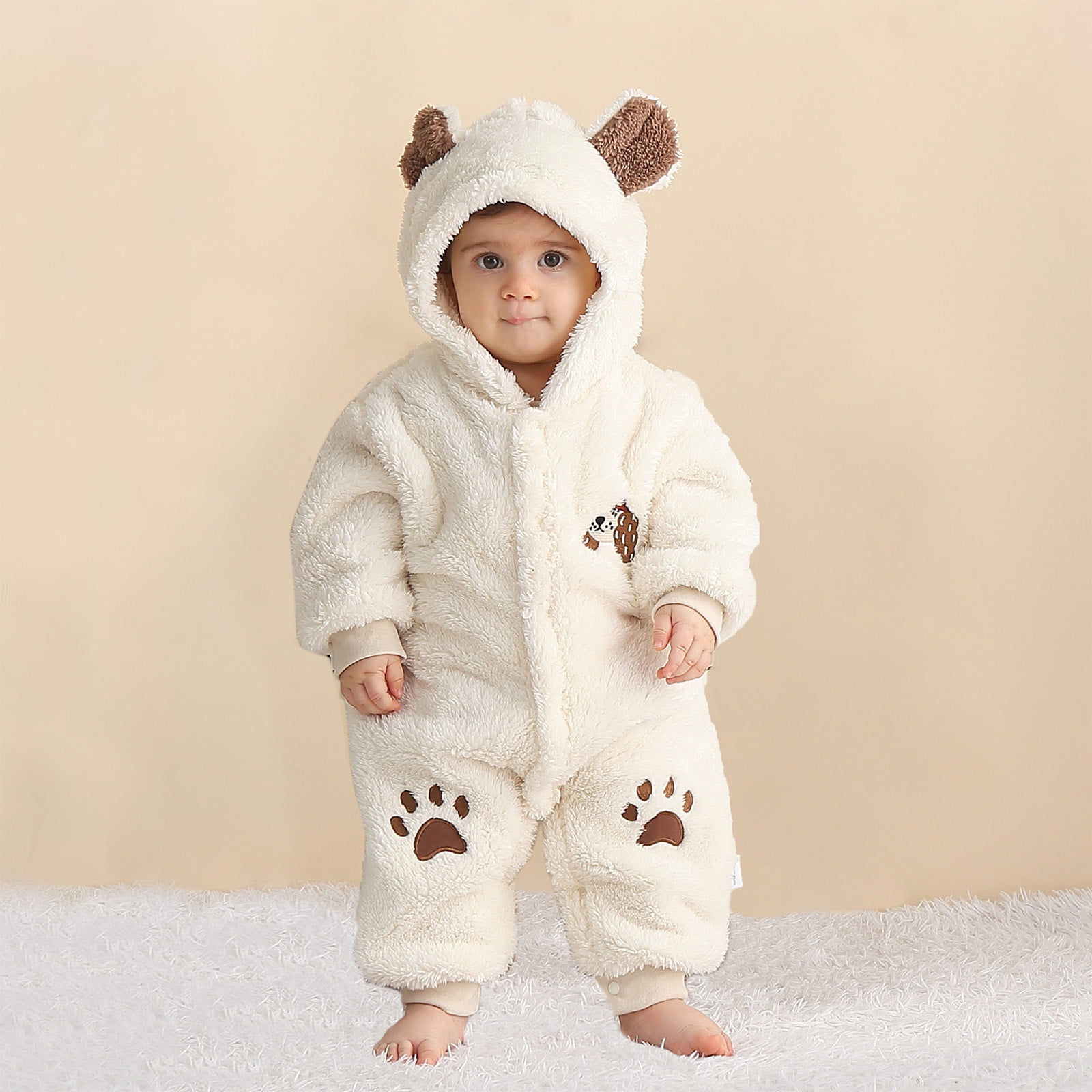 Combinaison De Neige Pilote Pour Bébé - Hiver Chaud, Rembourrée - Taille 3 Mois à 2 Ans - Pour Garçon Et Fille
