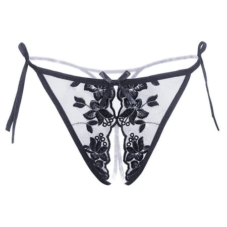 

Mrat Seamless G-Strings Comfort Women Thongs Cotton Breathable Women s Lace Low Waist Hollow Hot Flower Thong Underpant Female Soft Bikini T-Back