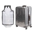 thumbnail image 3 of PVC Clear Luggage Dust Cover with Zipper - Waterproof Protector for 20/22/24/26/28/30 Inch Suitcase, Scratch-Resistant for Travel Home Storage, Transparent, 3 of 8