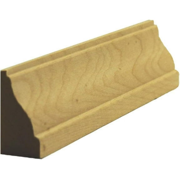 EWBS14 Baseboard Shoe 1-1/8" Tall x 9/16" Colonial Trim. Unfinished, Maple, 94"