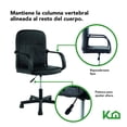 thumbnail image 3 of Silla de Escritorio Ejecutiva Ergonomica Ajustable Negro KingsHouse KHSO113, 3 of 7