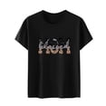 thumbnail image 4 of Blusa suelta estampada con cuello redondo y manga corta para mujer OAVQHLG3B Store  lin121212, 4 of 5