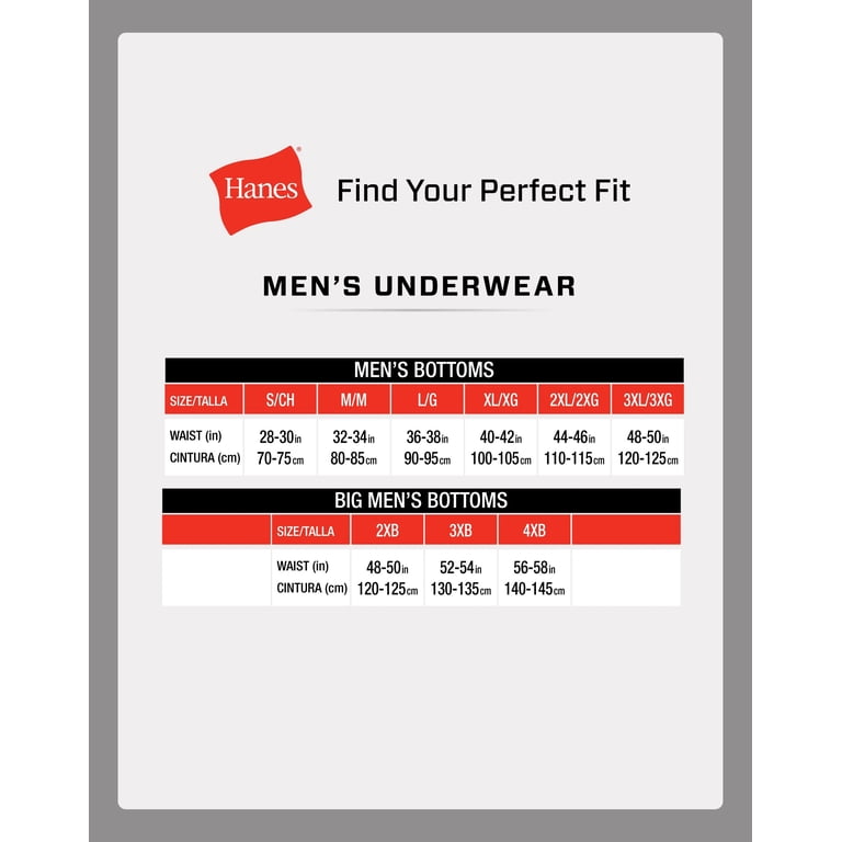 Supreme Hanes Boxer Briefs Sizing Hanes Men's 5-Pack Best Comfort