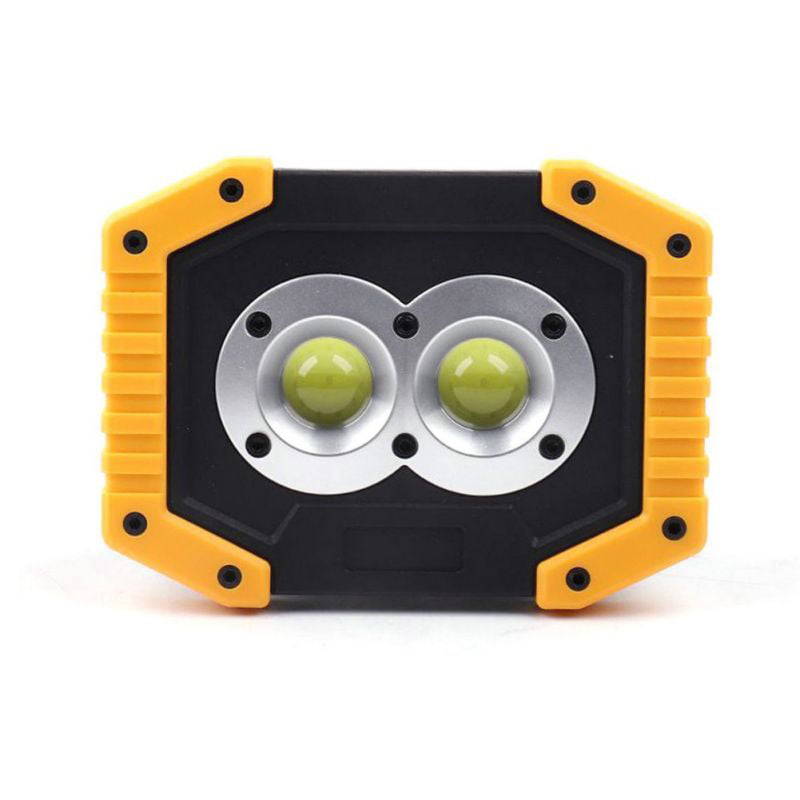 30W Powerful Outdoor Work Lamp Dual COB LED Camping Flood Light USB Rechargeable