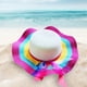 thumbnail image 1 of Sombreros de paja para mujer Sombreros de playa de verano Versátiles con nudo de lazo Sombreros románticos para damas Sombrero de protección solar de rojo ciruela Salvador Dali Sombrero de copa, 1 of 10