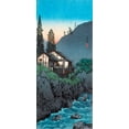 thumbnail image 2 of Takahashi, Hiroaki 13x24 Black Ornate Wood Framed with Double Matting Museum Art Print Titled - Hakone, 2 of 4