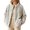 Beige, variant on Warm Jackets for Women Long Sleeve Crew Neck Solid Color Winter Heart Print Button Pocket Fleece Lined Jackets